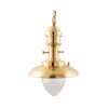 WATERPROOF OUTDOOR LIGHTING > SINGLE LIGHT LIGHTING FIREPLACE 451 BRASS - PENDANTS