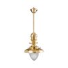 WATERPROOF OUTDOOR LIGHTING > SINGLE LIGHT LIGHTING FIREPLACE 4521 BRASS WITH STRIP - PENDANTS