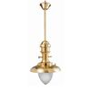 WATERPROOF OUTDOOR LIGHTING > SINGLE LIGHT LIGHTING FIREPLACE 452 BRASS - PENDANTS