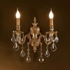 ΚΛΑΣΙΚΆ ΦΩΤΙΣΤΙΚΆ < ΙΤΑΛΙΚΆ POSSONI >   FRENCH GOLD WALL LIGHT WITH PENDELOQUES SCHOELER CRYSTAL FINISH  002    2XMAX42W E14 - ΚΡΕΜΑΣΤΆ ΦΩΤΙΣΤΙΚΆ