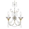 F2-1721-2 > WALL SCONCES SILVER WITH PATINA WITH SWAROVSKI SPECTRA