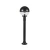 ALUMINUM LANTERNS > 3246-25R_396-70 ALUMINUM COLUMN BLACK WITH Φ25 REFLEX BALL - FLOOR LIGHTS