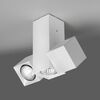 ΟΡΟΦΉΣ ΦΩΤΙΣΤΙΚΆ  CEILING LIGHT 3 X GU10 LED BULB WHITE LACQUERING   W:243MM   H:204MM - ΣΠΟΤ ΤΟΊΧΟΥ