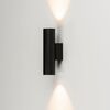 ΑΠΛΊΚΕΣ (ΕΠΊΤΟΙΧΑ ΦΩΤΙΣΤΙΚΆ)  WALL  LIGHT 2 X GU10 8 W BLACK LACQUERING HAUL SERIES   W:40MM   H:153MM   D:61MM