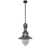 FISHING LAMPS BRONZE FIRE WITH FIXED SUSPENSION WITH ARTIFICIAL AGING