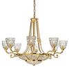 ΚΛΑΣΙΚΆ ΦΩΤΙΣΤΙΚΆ < ΙΤΑΛΙΚΆ POSSONI >   CHANDELIER WITH ONYX GLASS FINISH  008-034    22XMAX42W E14 - ΚΡΕΜΑΣΤΆ ΦΩΤΙΣΤΙΚΆ