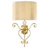 F2-7416-1 > WALL SCONCES GOLD WITH SHADE PLISSÉ