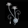 F2-7531-2 > WALL SCONCES ROSES SILVER WITH MURANO GLASS