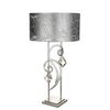 F2-7542-1 > TABLE LAMPS SILVER WITH BOEMIA CRYSTAL WITH SHADE PERSIA SILVER