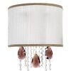 F2-7566-1 > WALL SCONCES SILVER WITH SWA SPECTRA AND BOEMIA CRYSTAL WITH SHADE