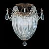 SCHONBEK ΚΛΑΣΣΙΚΆ ΦΩΤΙΣΤΙΚΆ ΚΡΕΜΑΣΤΆ BAGATELLE 3 LIGHT 220V CLOSE TO CEILING IN HEIRLOOM BRONZE WITH CLEAR HERITAGE CRYSTAL
