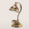 1L TABLE LAMP SHADED BURNISHED D.19 P.28 H.41