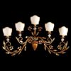 F2-36-5 > WALL SCONCES GOLD AND SILVER ANTICO AND SHADES