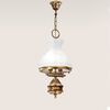 2L PENDANT SHADED BURNISHED D.26 H.52+63 TOT.115