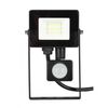 ΠΡΟΒΟΛΕΑΣ LED 10W 6000K SLIM ΜΕ ΑΝΙΧΝΕΥΤΗ ΚΙΝΗΣΗΣ ΜΑΥΡΟΣ P53-6242 - ΠΡΟΒΟΛΕΊΣ ΦΩΤΙΣΜΟΎ