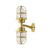 OUTDOOR BRASS LIGHTS DOUBLE ALUMINUM APPLIANCES - WALL LIGHTS