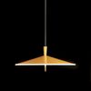 SUSPENSION 20 CM DIAMETER,METALLIC SHADE LED 3 X 5 W METALLIC GOLDEN LACQUER