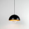 SUSPENSION BLACK LACQUER+ GOLDEN INTERIOR RAINDROPS - ΚΡΕΜΑΣΤΆ ΦΩΤΙΣΤΙΚΆ