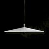 SUSPENSION 60 CM DIAMETER,METALLIC SHADE LED 3 X 11 W TEXTURED WHITE LACQUER