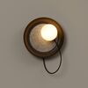 ΑΠΛΊΚΕΣ (ΕΠΊΤΟΙΧΑ ΦΩΤΙΣΤΙΚΆ)  WALL LIGHT 24 CM DIAMETER G9 LED 1X 4,8W TEXTURED ANTHRACITE GREY LACQUER   W:240MM   H:MM   D:131MM - ΤΟΊΧΟΥ ΦΩΤΙΣΤΙΚΆ 