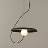 ΚΡΕΜΑΣΤΆ ΦΩΤΙΣΤΙΚΆ  SUSPENSION LAMP 38  CM DIAMETER G9 LED 1X 4,8W TEXTUREDSNTHRACITE GREY  LACQUER   W:383MM   H:1300MM