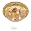ΚΛΑΣΙΚΆ ΦΩΤΙΣΤΙΚΆ < ΙΤΑΛΙΚΆ POSSONI >   GOLD PLATED FINISH CEILING LIGHT WITH GLASS FINISH  006    4XMAX28W E14 - ΟΡΟΦΉΣ ΦΩΤΙΣΤΙΚΆ 