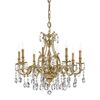 ΚΛΑΣΙΚΆ ΦΩΤΙΣΤΙΚΆ < ΙΤΑΛΙΚΆ POSSONI >   FRENCH GOLD CHANDELIER WITH PEAR SHAPE SCHOLER CRYSTAL FINISH  002    8XMAX42W E14 - ΚΡΕΜΑΣΤΆ ΦΩΤΙΣΤΙΚΆ