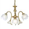 CLASSIC LIGHTING < ITALIAN POSSONI > CEILING PENDANTS > POLISH BRASS FINISH CHANDELIER WITH GLASS - ΚΡΕΜΑΣΤΆ ΦΩΤΙΣΤΙΚΆ