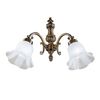 ΚΛΑΣΙΚΆ ΦΩΤΙΣΤΙΚΆ < ΙΤΑΛΙΚΆ POSSONI >   ANTIQUE BRASS FINISH WALL LIGHT WITH GLASS FINISH  008    1XMAX28W E14 - ΚΡΕΜΑΣΤΆ ΦΩΤΙΣΤΙΚΆ