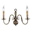 ΚΛΑΣΙΚΆ ΦΩΤΙΣΤΙΚΆ < ΙΤΑΛΙΚΆ POSSONI >   ANTIQUE BRONZE FINISH WALL LIGHT FINISH  032    2XMAX42W E14 - ΤΟΊΧΟΥ ΦΩΤΙΣΤΙΚΆ 