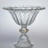 ΑΠΛΊΚΕΣ ΕΠΊΤΟΙΧΑ ΦΩΤΙΣΤΙΚΆ  VASE CLEAR GLASS WITH GOLD  W:380MM   H:350MM