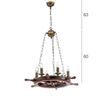 ΚΡΕΜΑΣΤΆ ΦΩΤΙΣΤΙΚΆ  3L PENDANT  W:620MM   H:1230MM  6XE14  220V  60W MAX