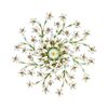 F2-1035-8 > CLOSE TO CEILING GOLD WITH PATINA AND COLUR SALVIA WITH SWAROVSKI SPECTR