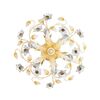 F2-1160-6 > CLOSE TO CEILING GRANO WITH MURANO GLASS FLOWERS