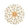 F2-1160-8 > CLOSE TO CEILING AVORIO AUTUNNO WITH MURANO GLASS FLOWERS