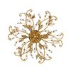 F2-2450-3 > CLOSE TO CEILING GOLD AND SILVER ANTICO WITH SWAROVSKI SPECTRA
