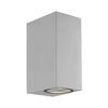 2/LIGHTS WALL LAMP SILVER SQUARE H:150 TILOS - WALL LIGHTS