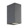 2/LIGHTS WALL LAMP DARK GRAY SQUARE H:150 TILOS - WALL LIGHTS