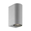 2/LIGHTS WALL LAMP SILVER ROUND H:150 TILOS - WALL LIGHTS