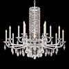 SCHONBEK ΚΛΑΣΣΙΚΆ ΦΩΤΙΣΤΙΚΆ ΚΡΕΜΑΣΤΆ SARELLA 15 LIGHT 220V CHANDELIER IN STAINLESS STEEL WITH CRYSTAL HERITAGE CRYSTAL
