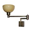 DITS TRADITIONAL HANDCRAFTED LAMPS > HANDCRAFTED BRONZE WALL LAMP WITH HAT AND SPLIT ARM - WALL LIGHTS