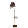 DITS TRADITIONAL HANDCRAFTED LAMPS > FLOOR SPLIT ARM BRONZE BRONZE GLASS SHELF AND HEIGHT ADJUSTMENT . - FLOOR LAMPS