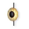 WALL LIGHT HEIGHT 45 CM DIAMETER 28 CM DISTANCE FROM WALL 16 CM METAL 8W LED 3000K, 640 LM BLACK AND GOLD