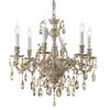 ΚΛΑΣΙΚΆ ΦΩΤΙΣΤΙΚΆ < ΙΤΑΛΙΚΆ POSSONI >   FRENCH GOLD CHANDELIER WITH SCHOLER CRYSTAL DROPS FINISH  002    6XMAX42W E14 - ΚΡΕΜΑΣΤΆ ΦΩΤΙΣΤΙΚΆ