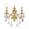 ΚΛΑΣΙΚΆ ΦΩΤΙΣΤΙΚΆ < ΙΤΑΛΙΚΆ POSSONI >   FRENCH GOLD WALL LIGHT WITH PEAR SHAPE SCHOELER CRYSTAL FINISH  002    2XMAX42W E14 - ΚΡΕΜΑΣΤΆ ΦΩΤΙΣΤΙΚΆ