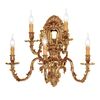 ΚΛΑΣΙΚΆ ΦΩΤΙΣΤΙΚΆ < ΙΤΑΛΙΚΆ POSSONI >   FRENCH GOLD WALL LIGHT FINISH  002    5XMAX42W E14 - ΚΡΕΜΑΣΤΆ ΦΩΤΙΣΤΙΚΆ