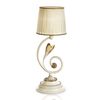 ΚΛΑΣΙΚΆ ΦΩΤΙΣΤΙΚΆ < ΙΤΑΛΙΚΆ POSSONI >   ANTIQUE WHITE AND GOLD TABLE LAMP WITH ORGANZA SHADE FINISH  091    1XMAX42W E14 - ΚΡΕΜΑΣΤΆ ΦΩΤΙΣΤΙΚΆ