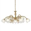 ΚΛΑΣΙΚΆ ΦΩΤΙΣΤΙΚΆ < ΙΤΑΛΙΚΆ POSSONI >   POLISH BRASS FINISH CHANDELIER WITH GLASS FINISH  007    10XMAX28W E14 - ΚΡΕΜΑΣΤΆ ΦΩΤΙΣΤΙΚΆ