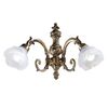 ΚΛΑΣΙΚΆ ΦΩΤΙΣΤΙΚΆ < ΙΤΑΛΙΚΆ POSSONI >   ANTIQUE BRASS FINISH WALL LIGHT WITH GLASS FINISH  008    2XMAX28W E14 - ΚΡΕΜΑΣΤΆ ΦΩΤΙΣΤΙΚΆ