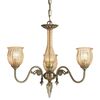 ΚΛΑΣΙΚΆ ΦΩΤΙΣΤΙΚΆ < ΙΤΑΛΙΚΆ POSSONI >   CHANDELIER WITH AMBER CRACKLE GLASS FINISH  002-008    3XMAX42W E14 - ΚΡΕΜΑΣΤΆ ΦΩΤΙΣΤΙΚΆ